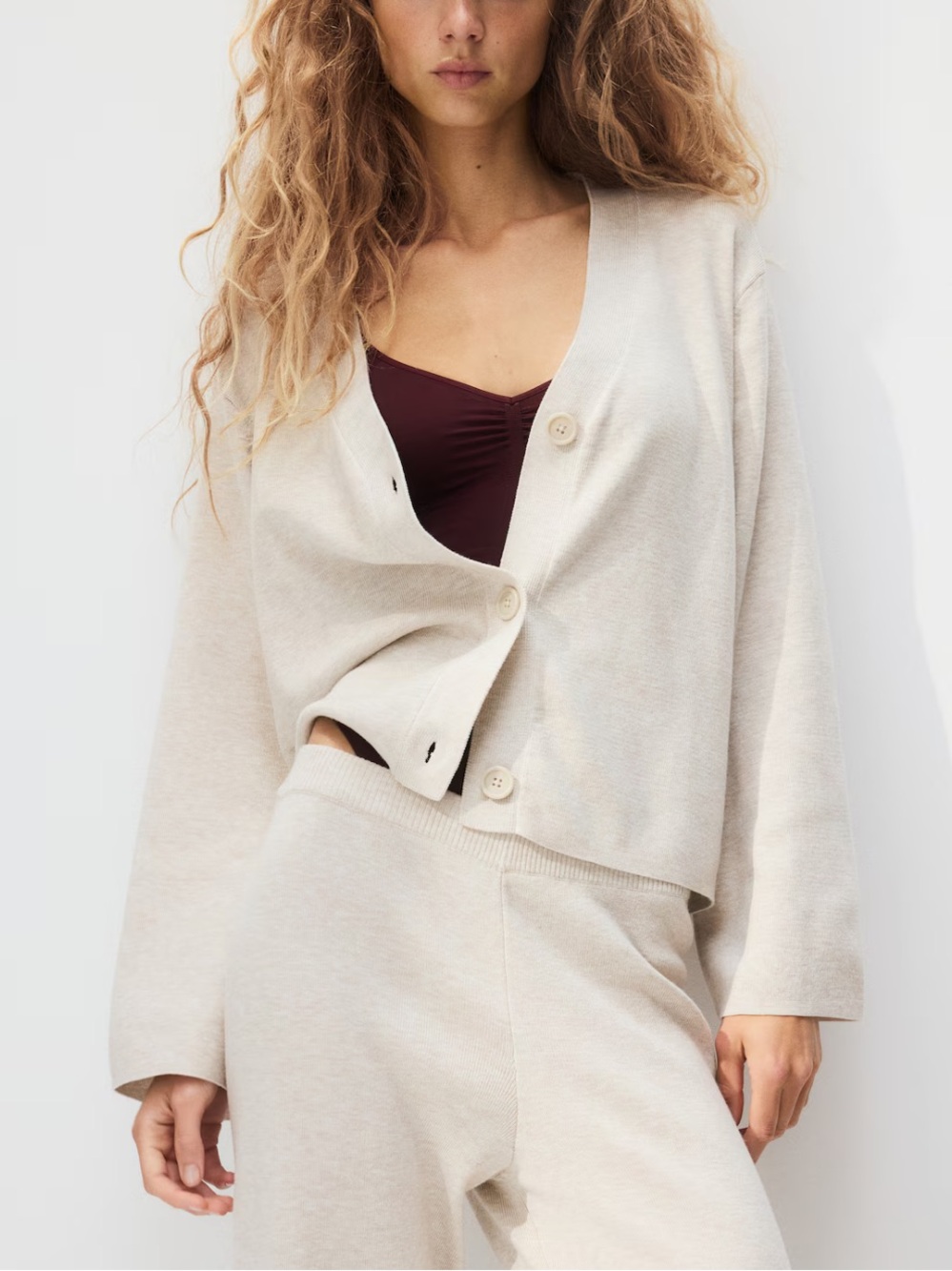 FINE-KNIT CARDIGAN